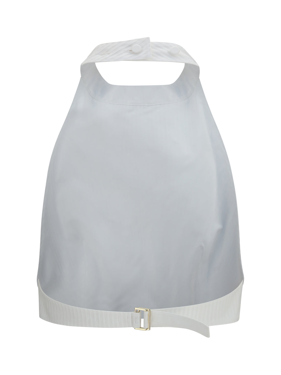 ALAIA 36 cotton poplin plastron top
