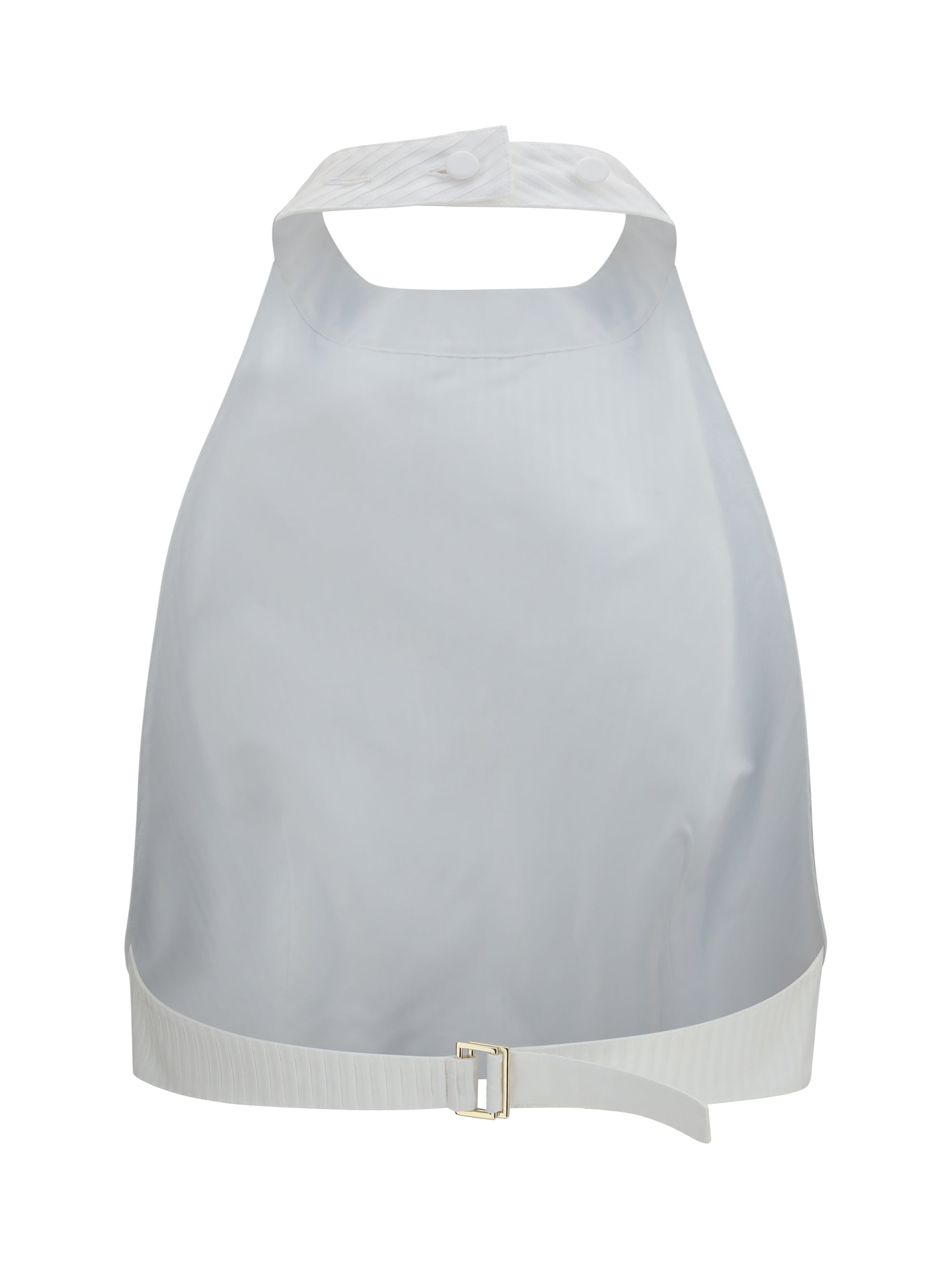 cotton poplin plastron top