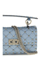 rockstud spike leather shoulder bag