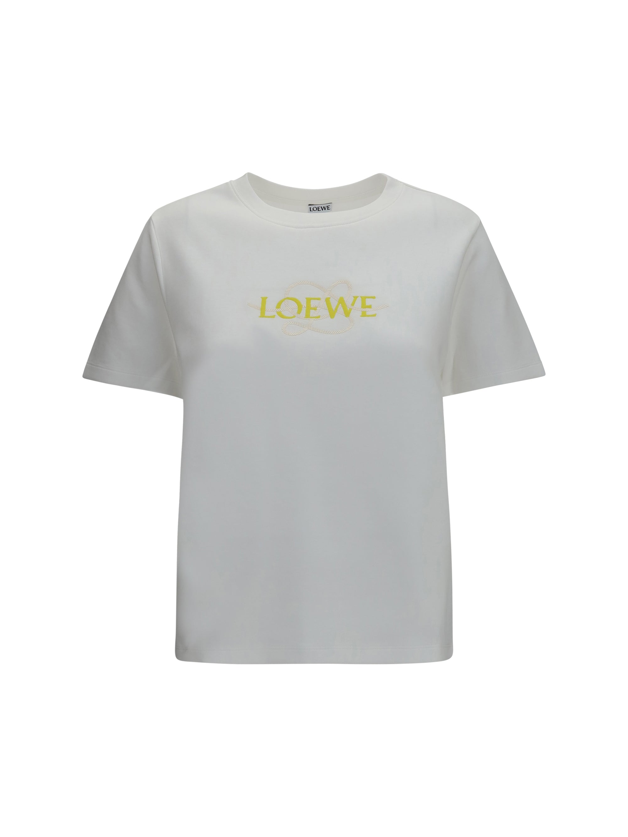 cotton blend t-shirt with embroidered logo