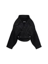 wrap organic japanese denim jacket
