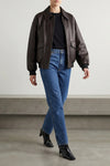 shelman leather bomber jacket