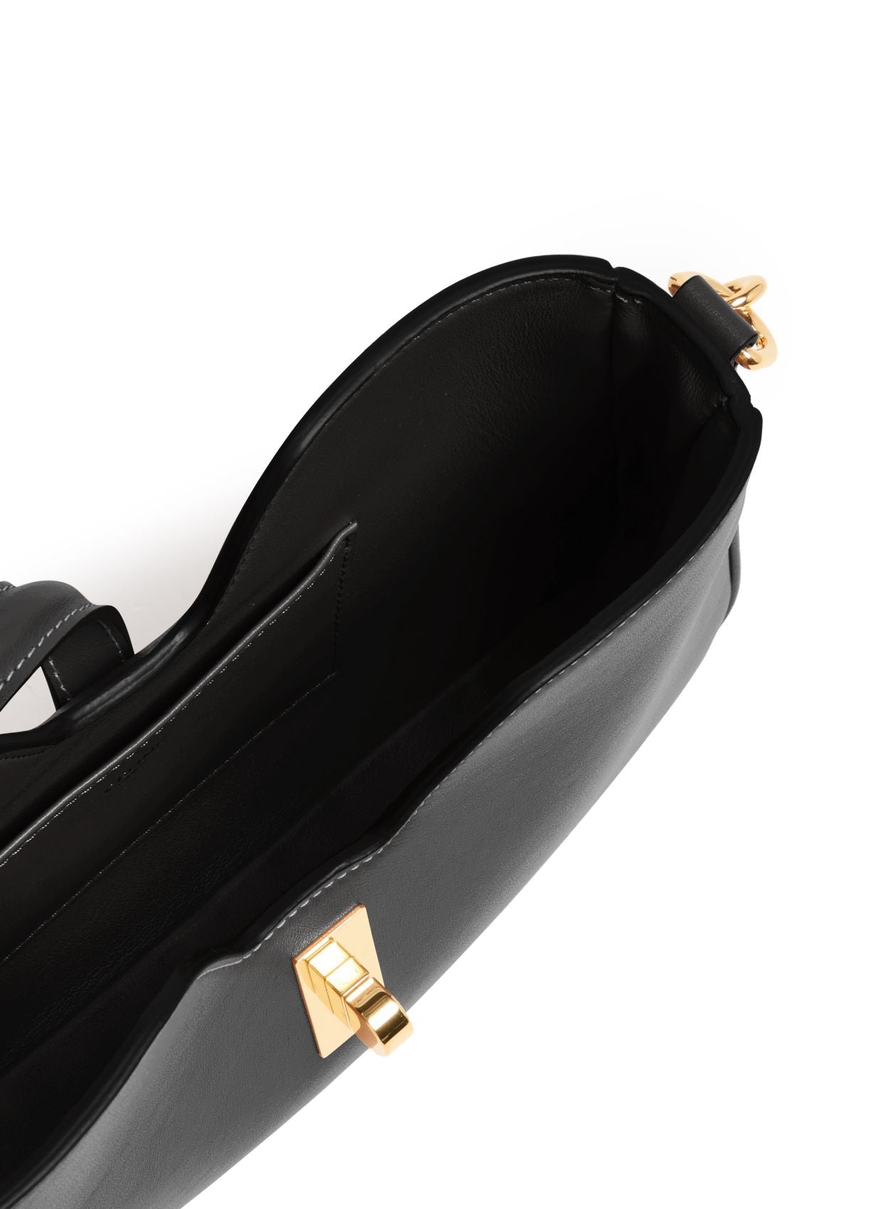 Camille 16 Black Leather Shoulder Bag