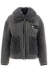 short eco shearling coat