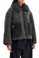 short eco shearling coat