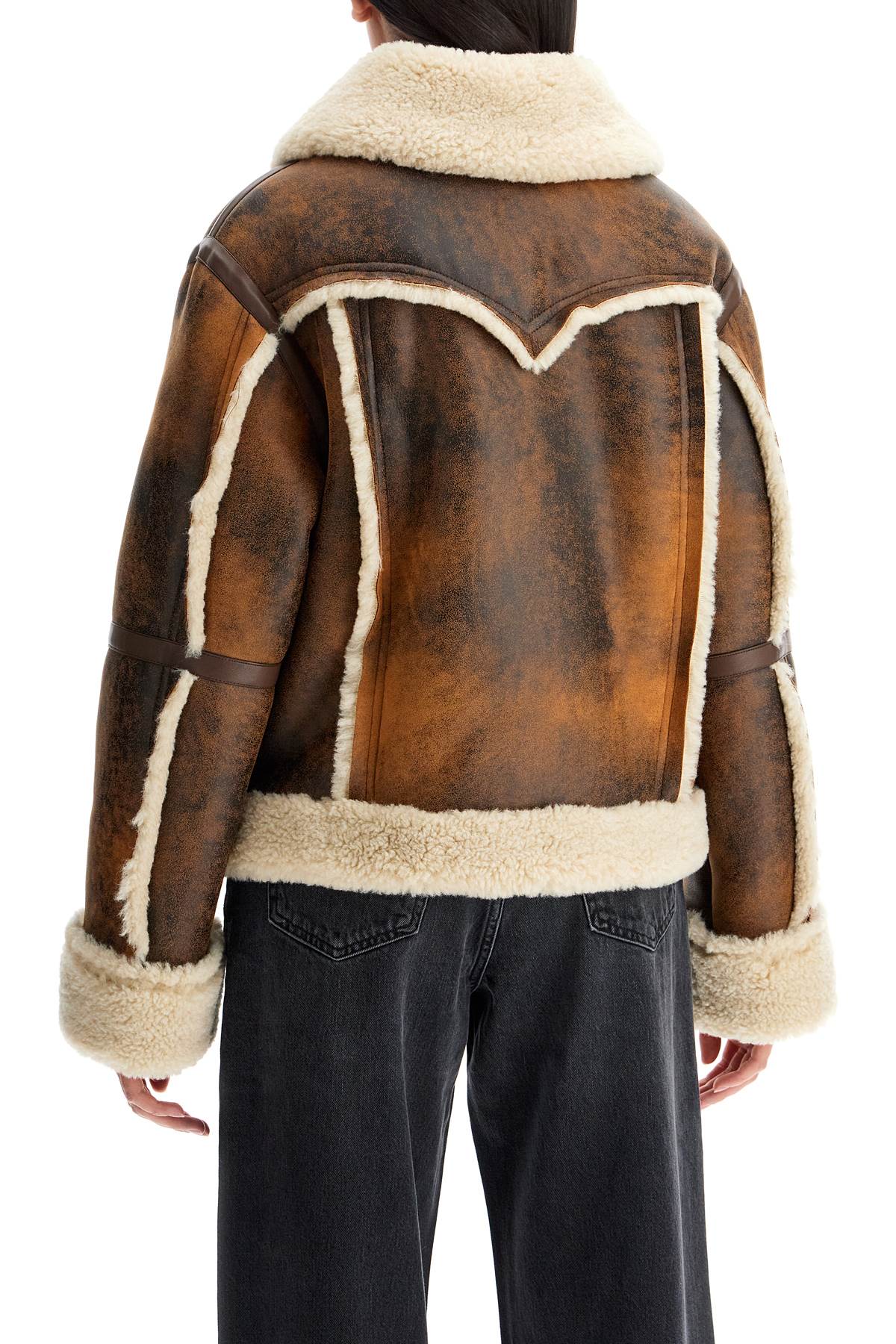 lessie faux shearling jacket