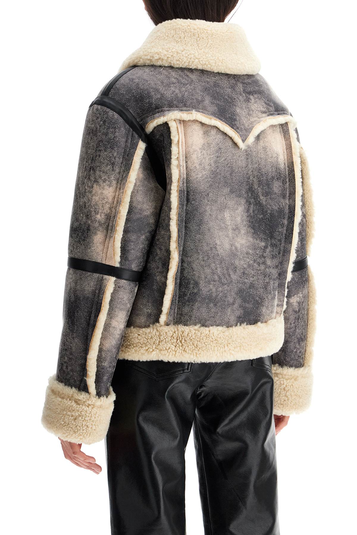 lessie faux shearling jacket