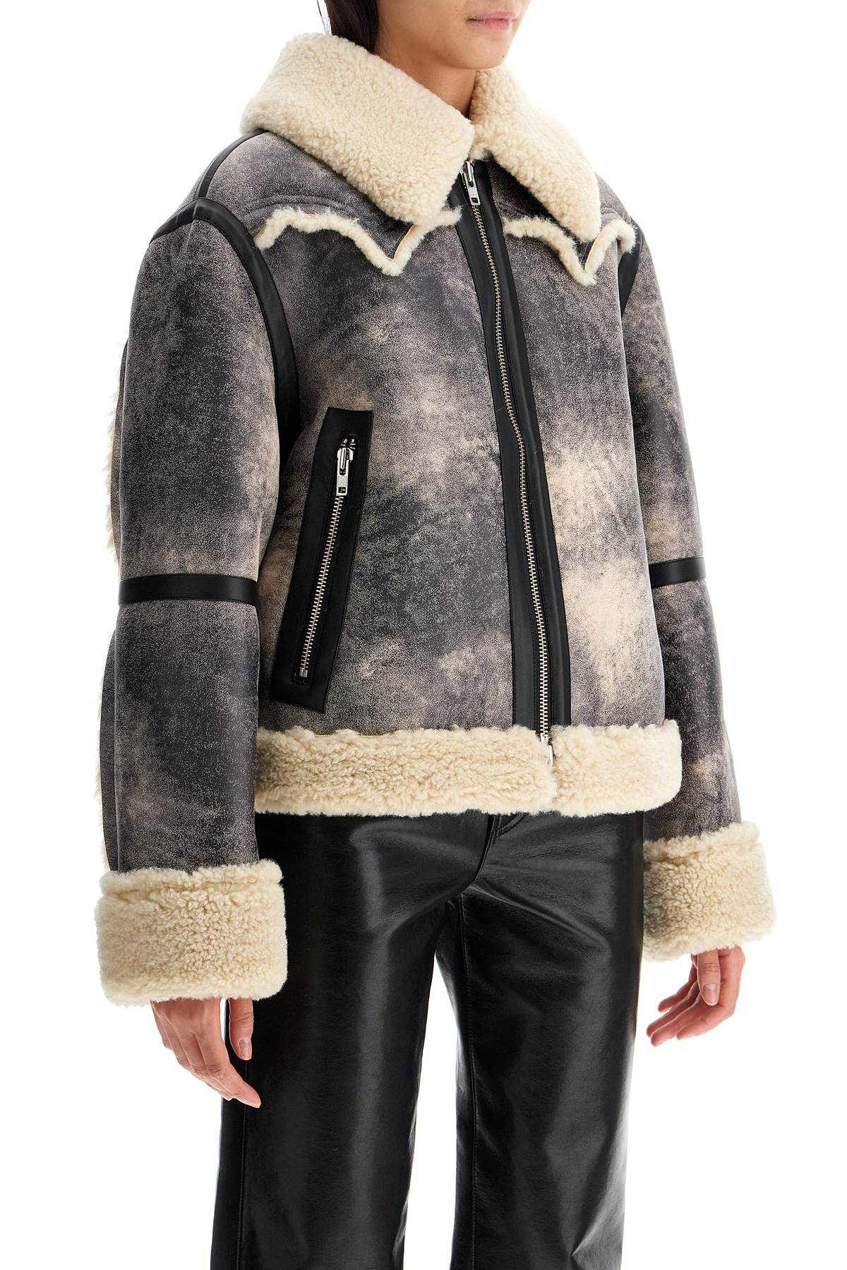 lessie faux shearling jacket