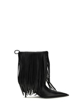BALENCIAGA 36 avenue fringe ankle boots