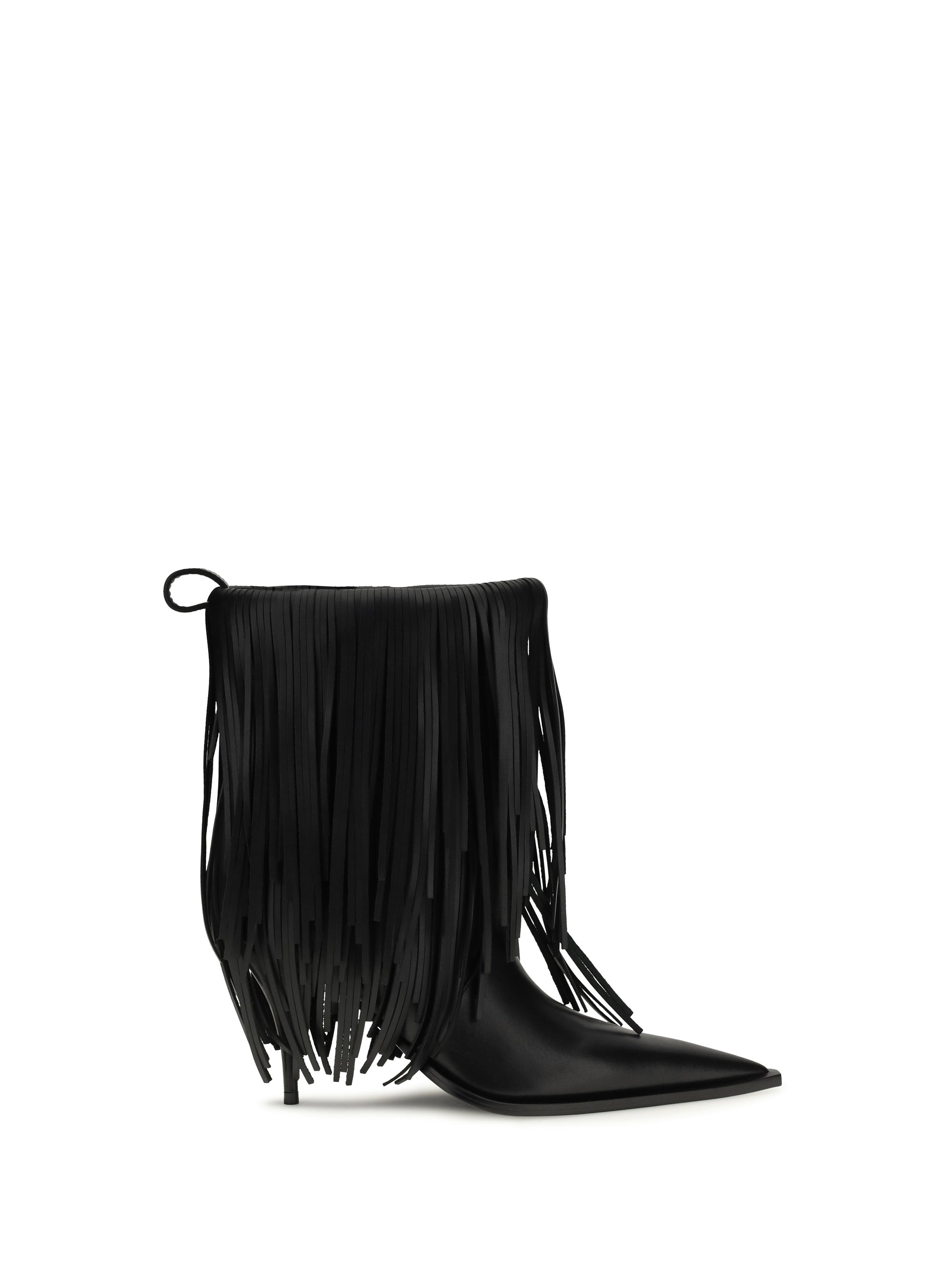 BALENCIAGA 36 avenue fringe ankle boots