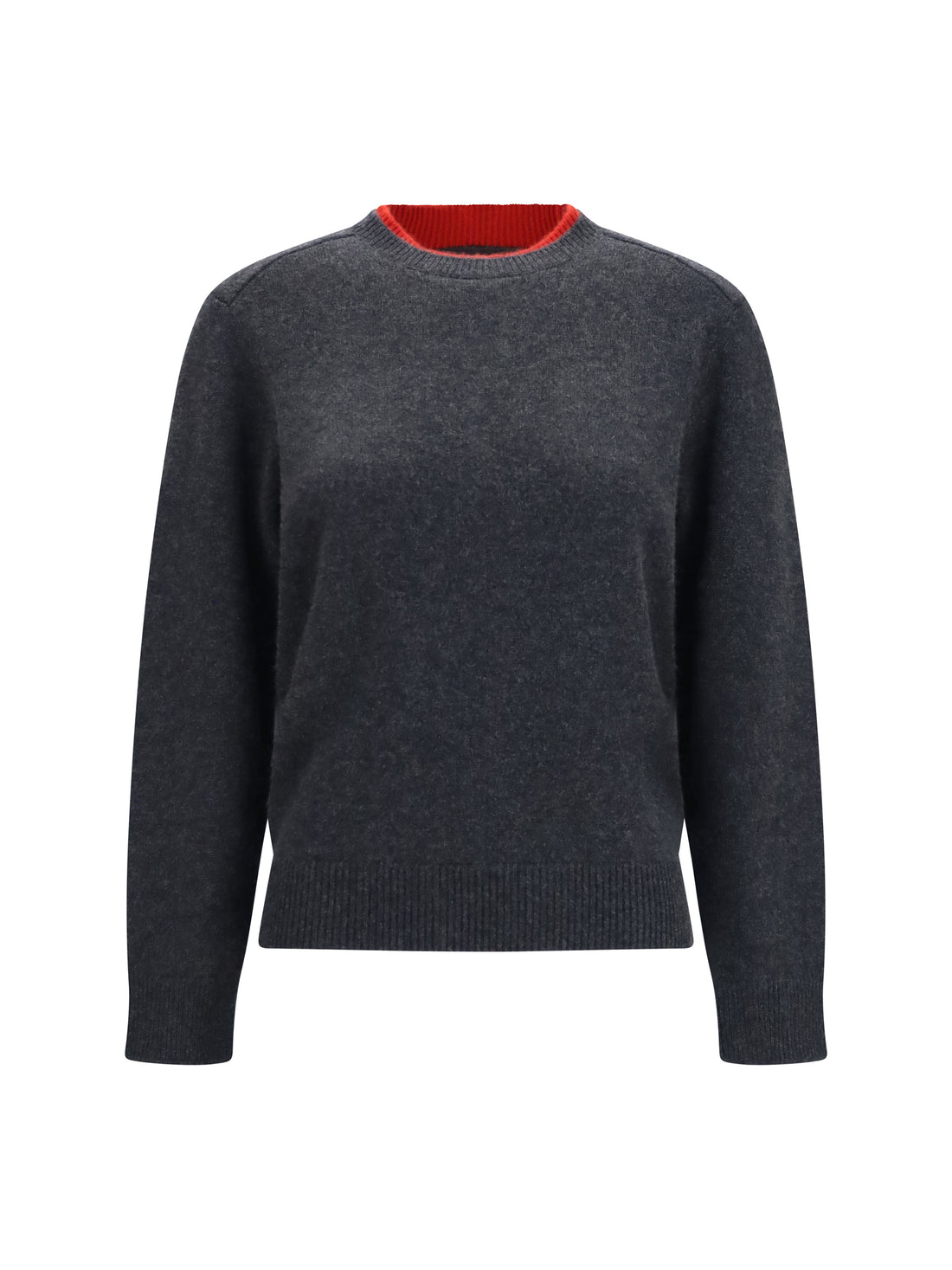 LOULOU DE SAISON L otis cashmere sweater with two-tone collar