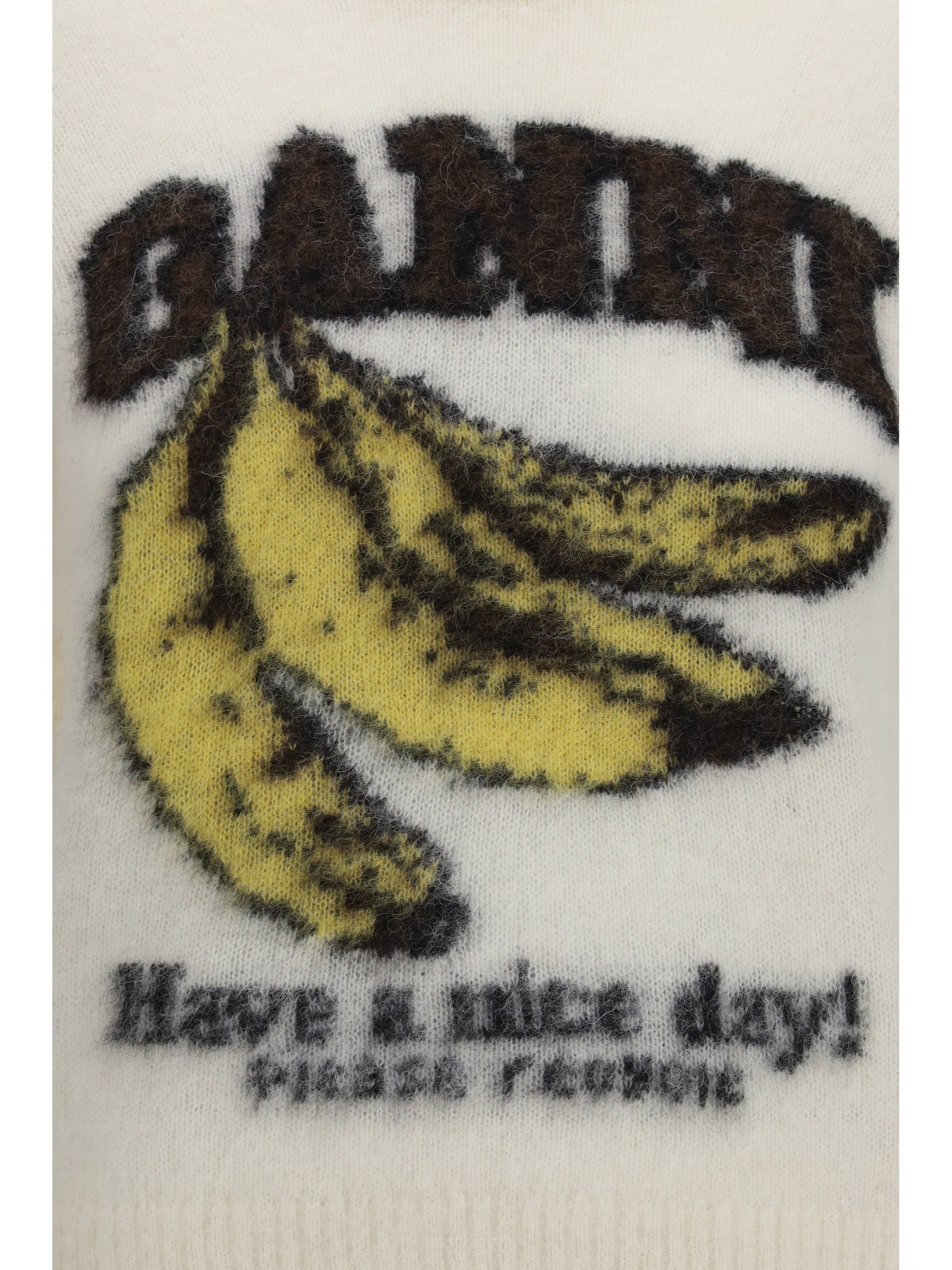 alpaca graphic knit t-shirt