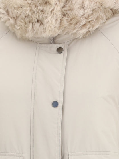 BRUNELLO CUCINELLI 40 techno cotton taffeta parka 
