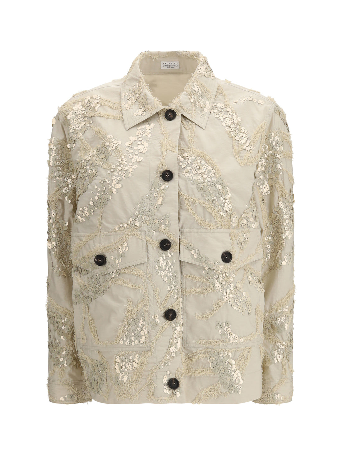 BRUNELLO CUCINELLI 42 embroidered and sequined jacket