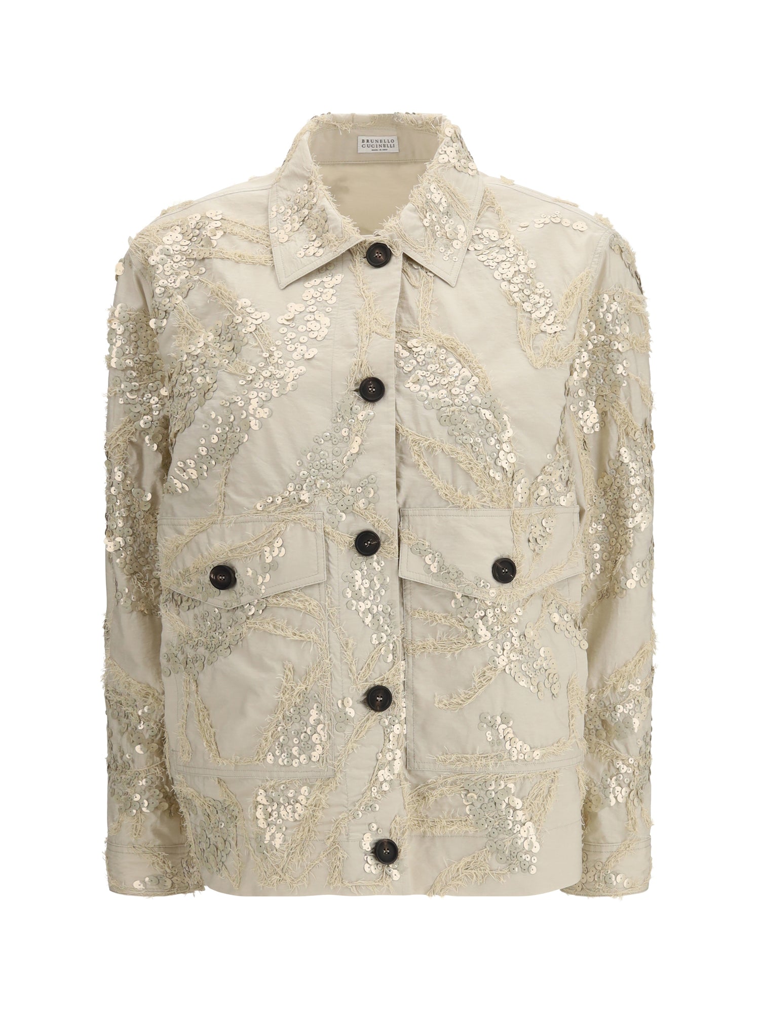 BRUNELLO CUCINELLI 42 embroidered and sequined jacket
