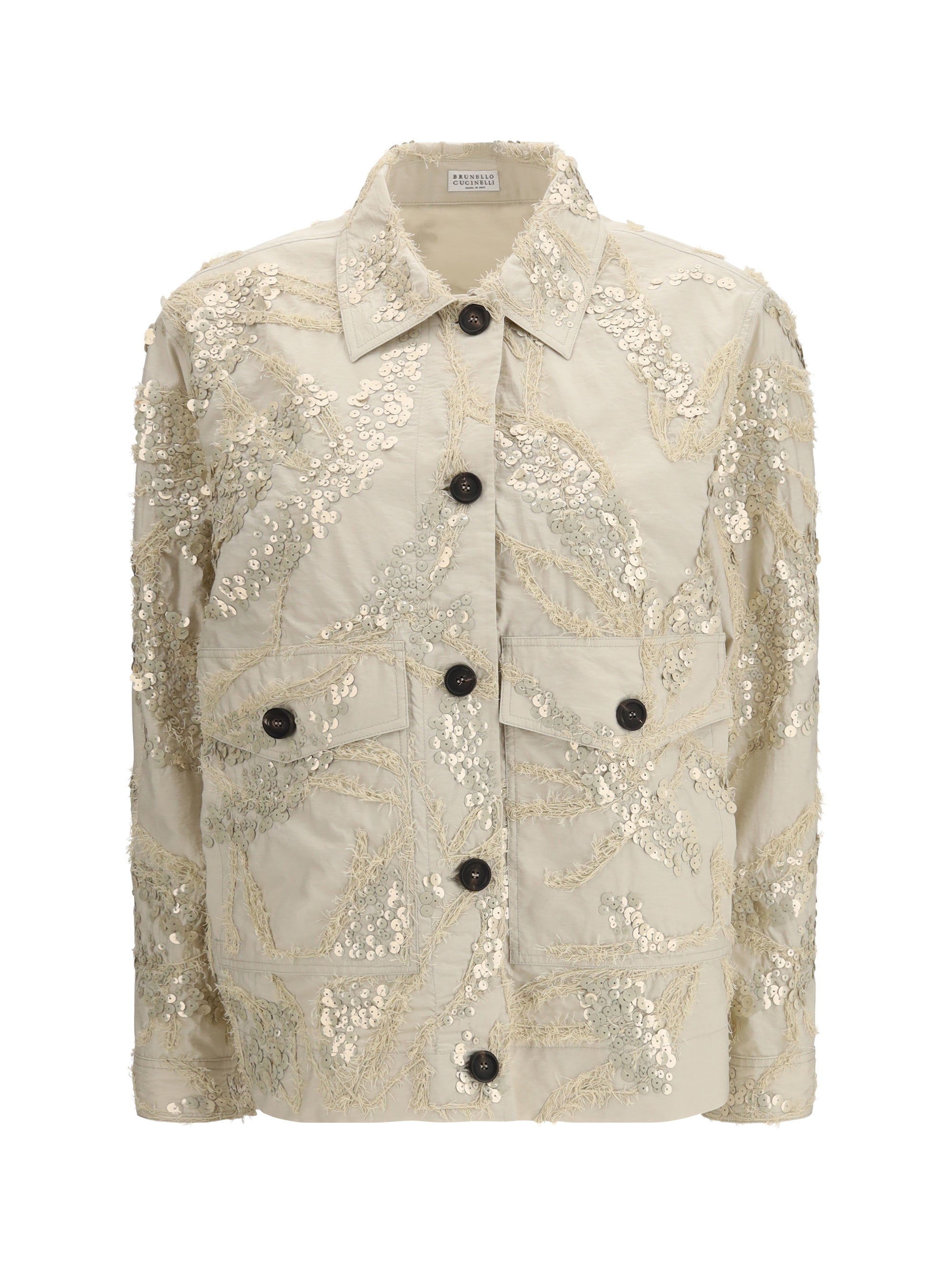 BRUNELLO CUCINELLI 42 embroidered and sequined jacket