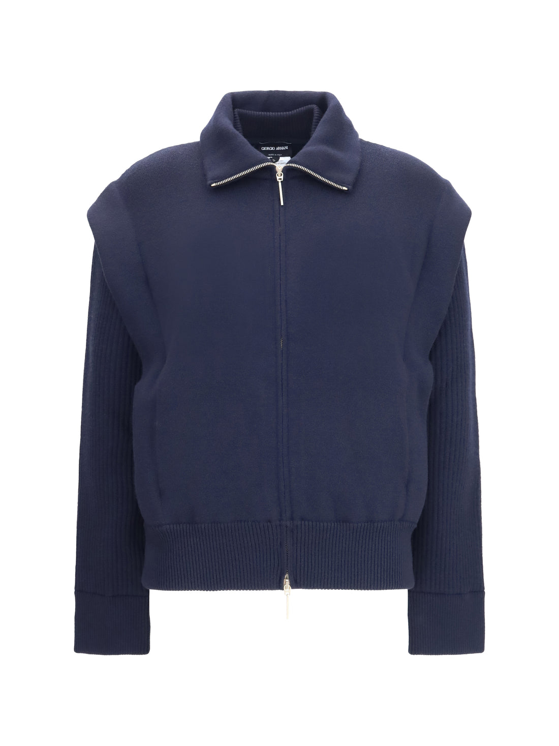 GIORGIO ARMANI 42 padded virgin wool bomber jacket