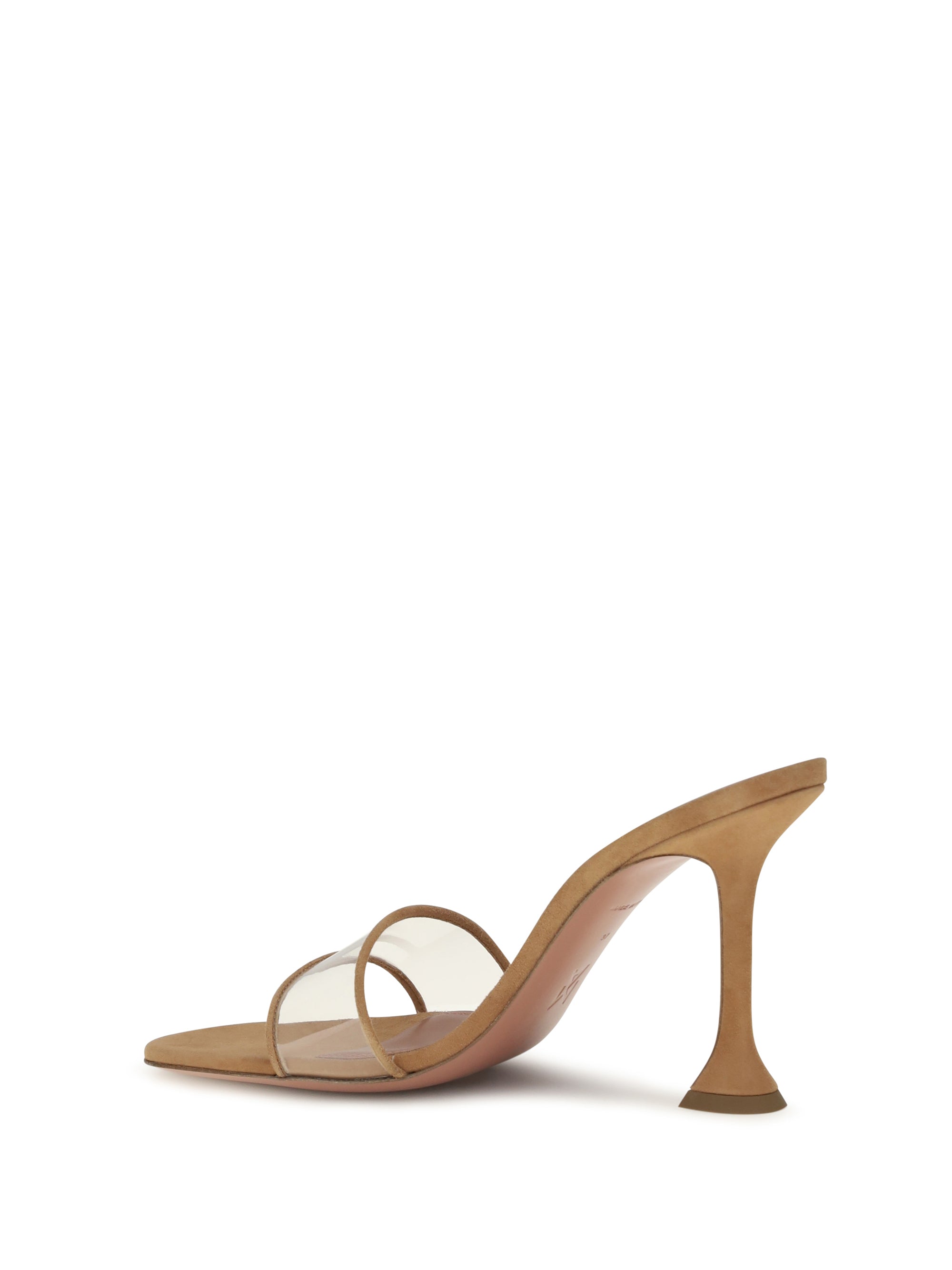 andreea glass mule sandals
