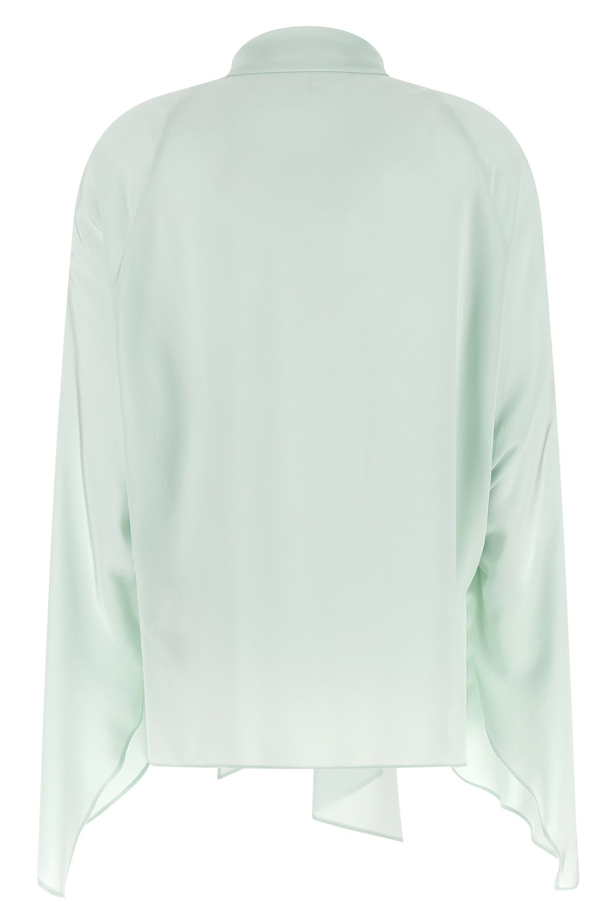 the stella mccartney shirt defines a fluid silhouette through its pure silk cons