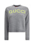GUCCI M wool sweater with embroidered monogram