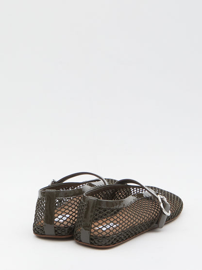 ALAIA 36 mesh flat ballerinas 
