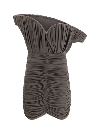 MAGDA BUTRYM 38 asymmetrical petal mini dress 