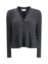 ALEXANDER MCQUEEN M peplum cable cardigan