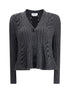 ALEXANDER MCQUEEN M peplum cable cardigan