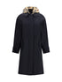 BURBERRY L newbury parka in stretch nylon twill