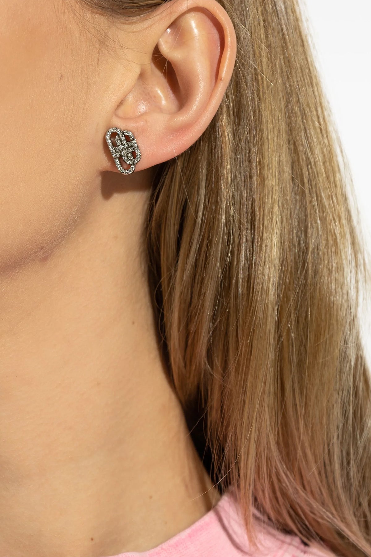 balenciaga bb xs stud lobe earrings redefine the codes of contemporary luxury