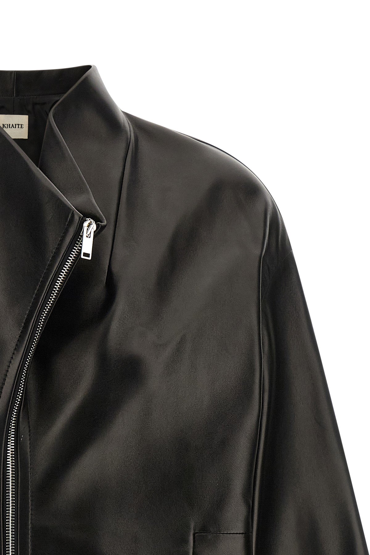 the khaite ixin jacket redefines the codes of outerwear through a relaxed silh