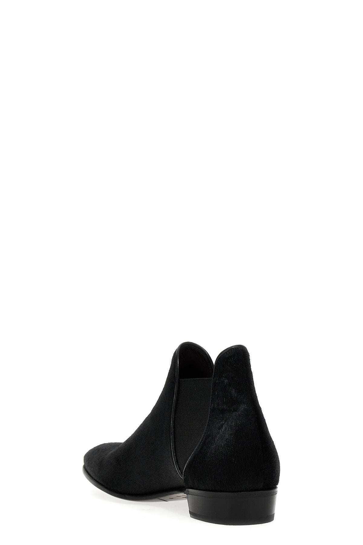 calf hair ankle boots