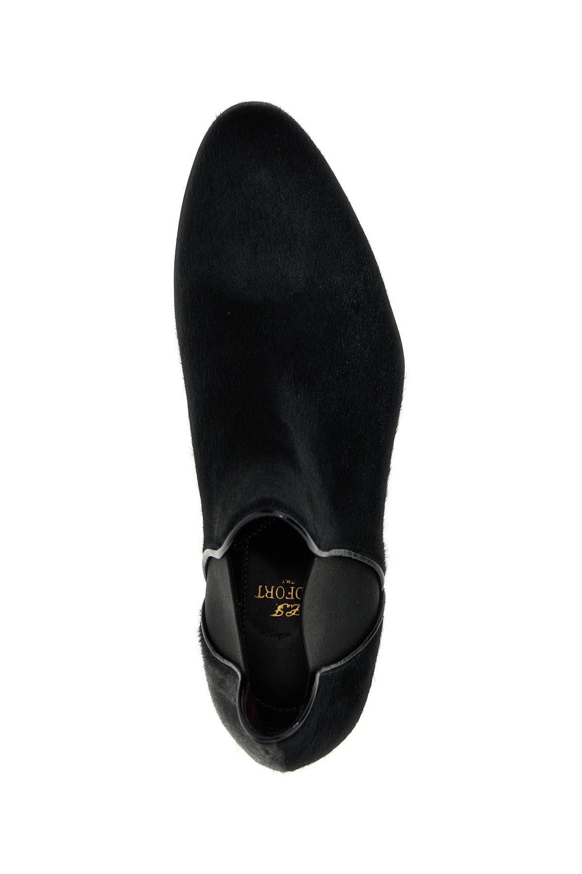 calf hair ankle boots