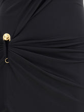 VERSACE 40 draped jersey long dress