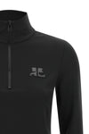 the second-skin jersey by courrèges defines a tight and structured silhouette