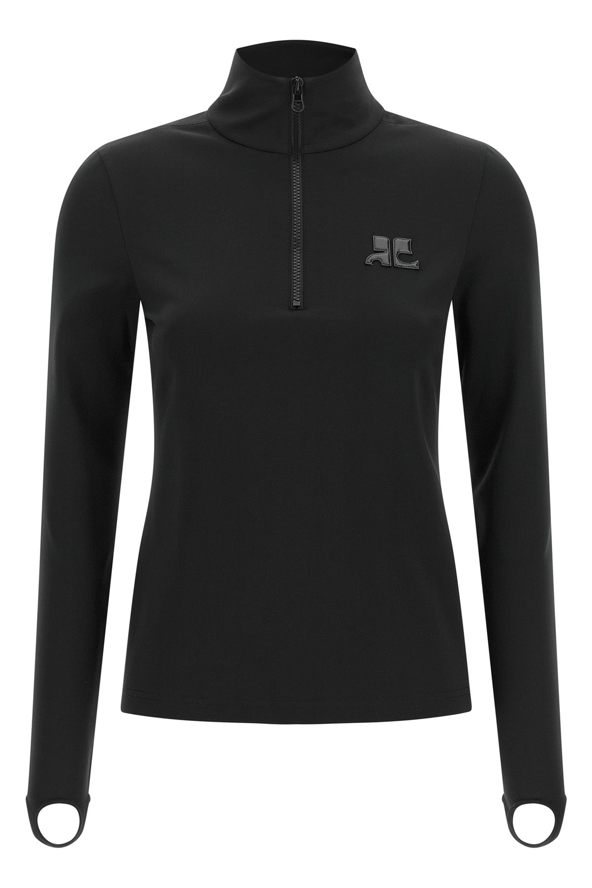 the second-skin jersey by courrèges defines a tight and structured silhouette