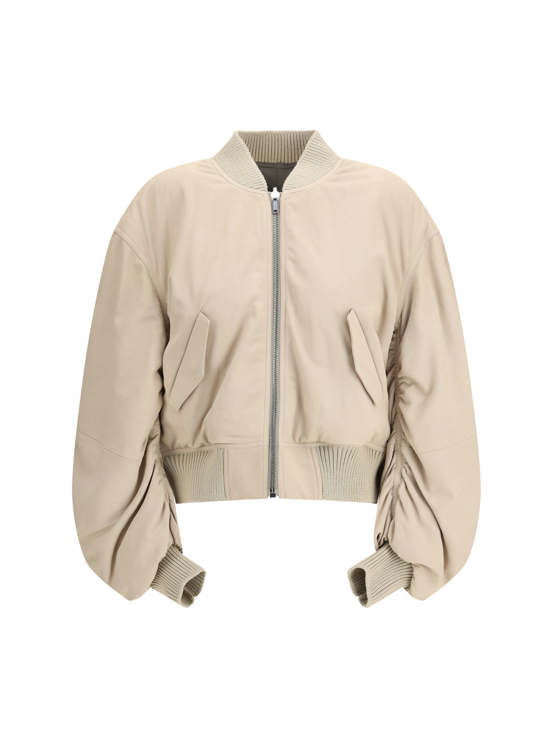 RICK OWENS 38 secchia flight bomber in lamb leather