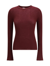 CRUNA 40 lightweight wool crew-neck sweater 