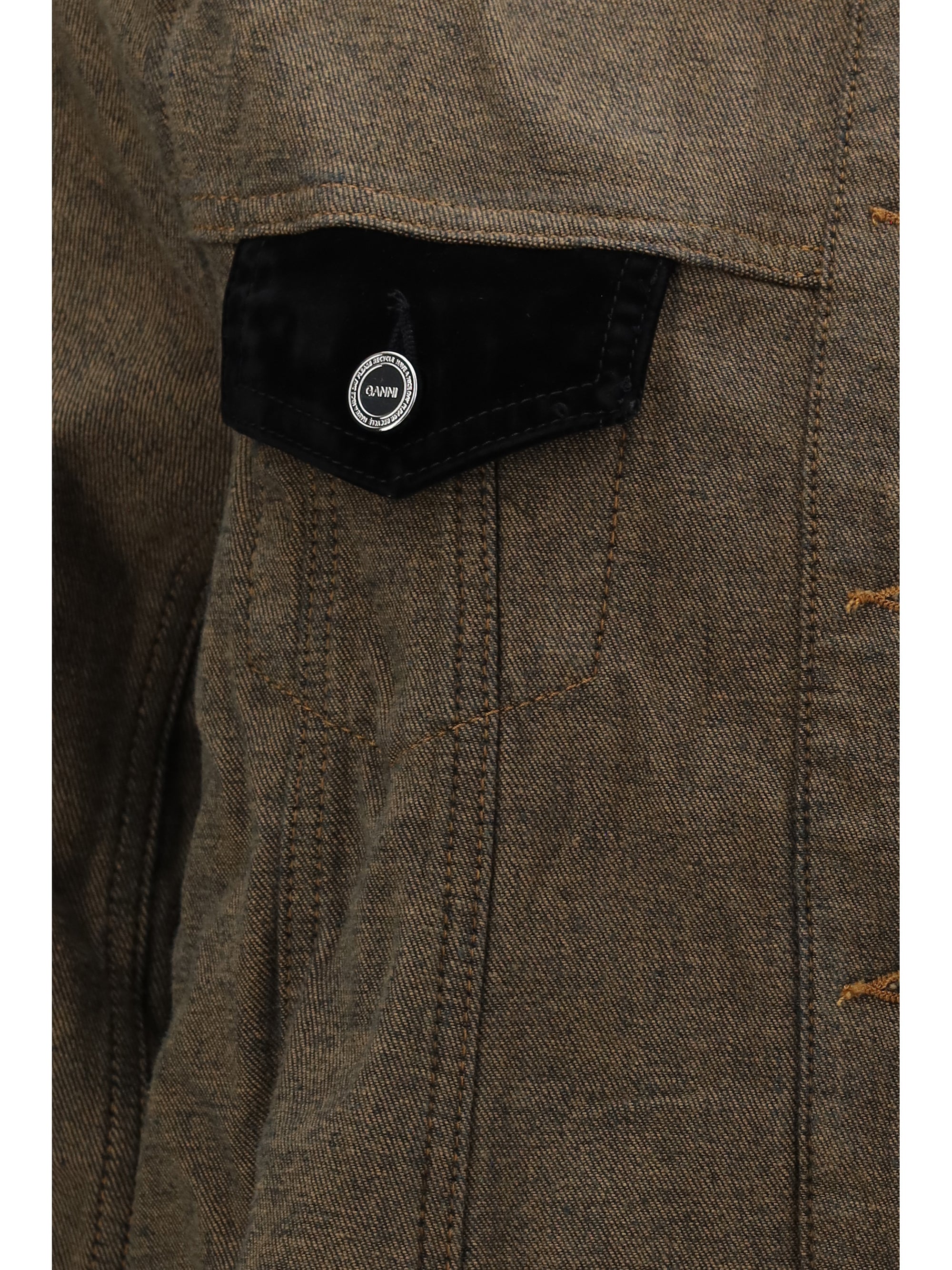 neppy denim overshirt