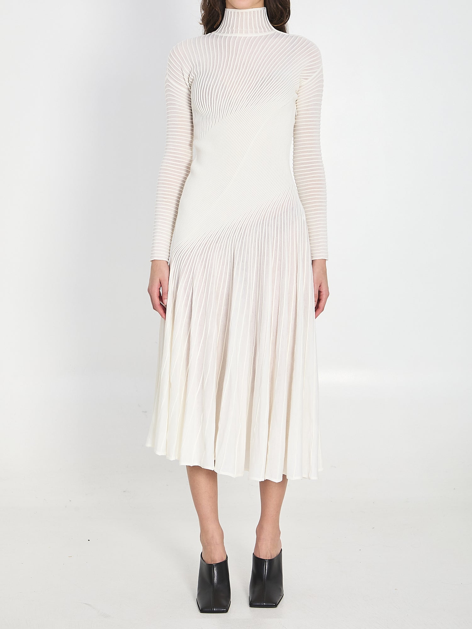 ALAIA 36 twisted maxi dress