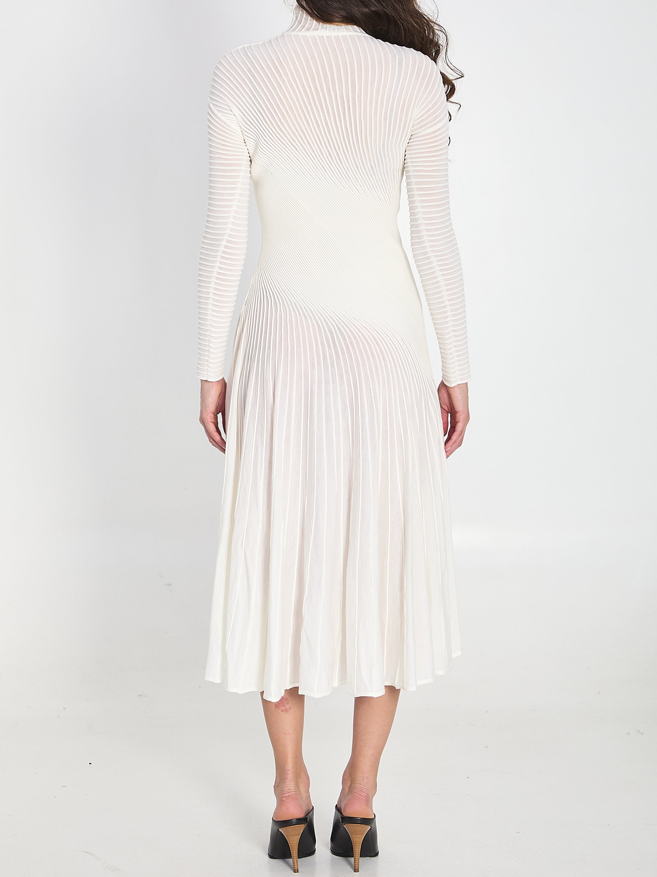 ALAIA 36 twisted maxi dress