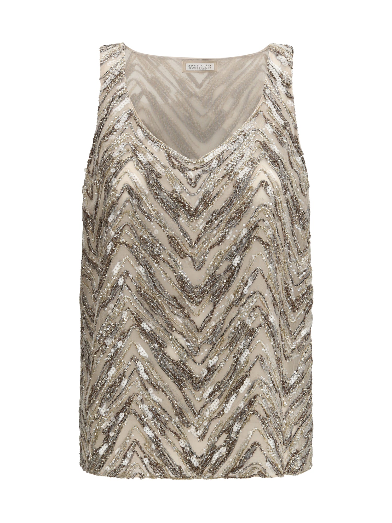 BRUNELLO CUCINELLI M embroidered top