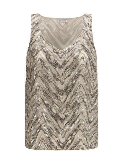 BRUNELLO CUCINELLI M embroidered top