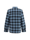check flannel padded overshirt