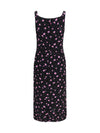 flowers print sheath dress
