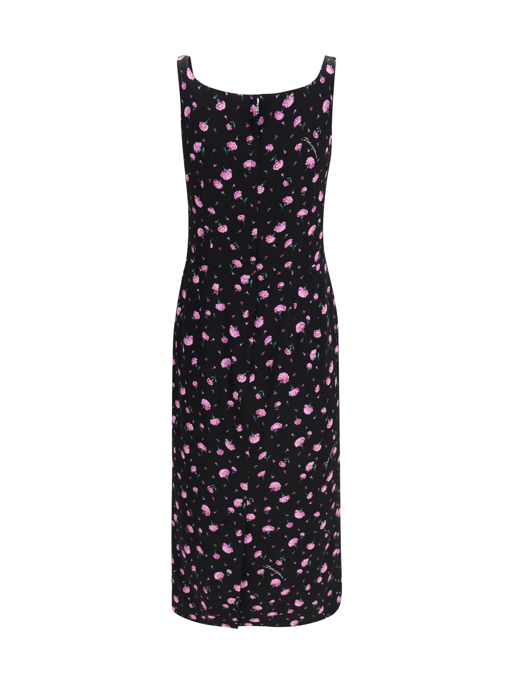 flowers print sheath dress