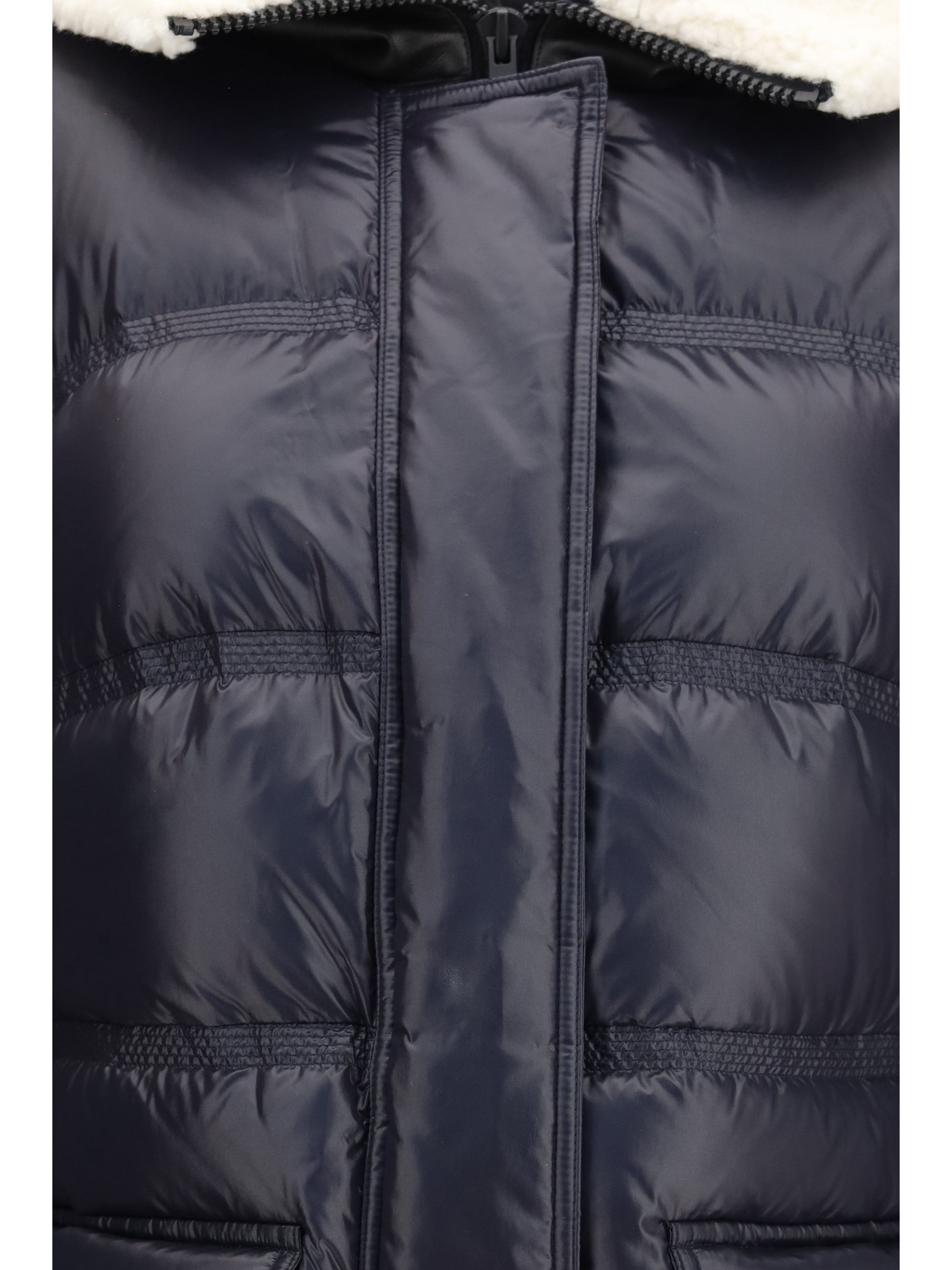 kunto bg 02 shearling-collar puffer jacket