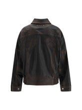 GOLDEN GOOSE 42 nappa leather bomber jacket