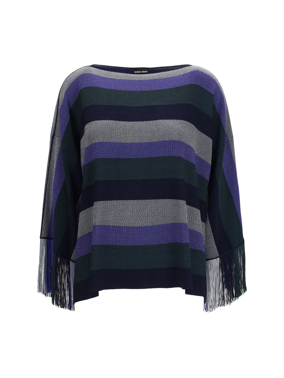 GIORGIO ARMANI 46 asv viscose fringe sweater