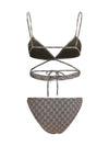 printed stretch jersey bikini